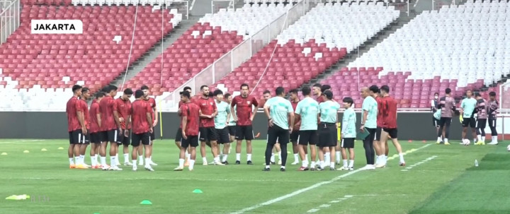 Momen Latihan Timnas Indonesia Jelang Laga Lawan Irak di Kualifikasi Piala Dunia 2026