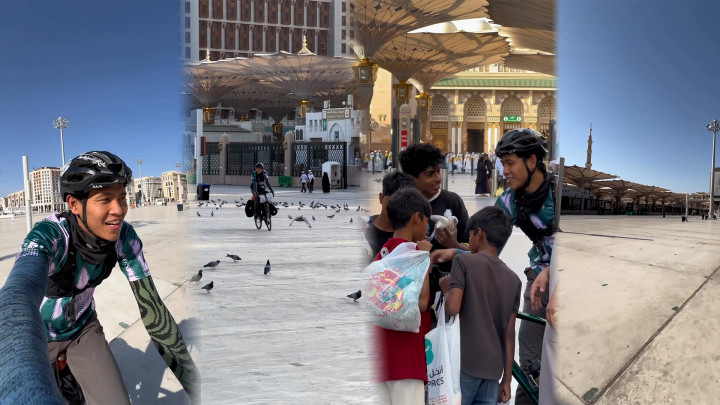 Ari Yami, Pemuda Indonesia yang Gowes ke Madinah-Makkah untuk Umrah