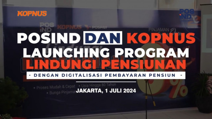 Gandeng KOPNUS, PosIND Luncurkan Program Lindungi Pensiunan dengan Digitalisasi Pembayaran