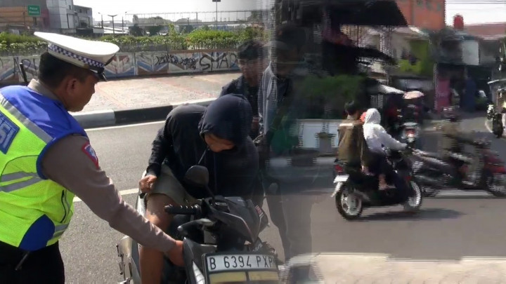 Demi Hindari Polisi, Pengendara Nekat Lawan Arah Saat Operasi Patuh Jaya