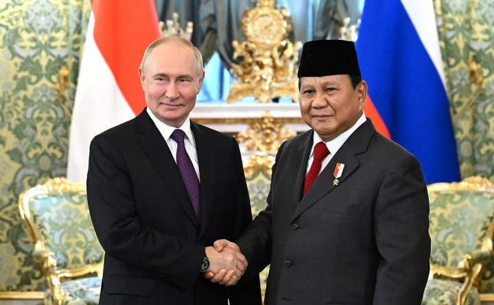 Prabowo Bertemu Vladimir Putin di Istana Kremlin Rusia