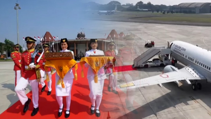 Tiba di Bandara Halim, Bendera Pusaka Terbang Menuju IKN Nusantara