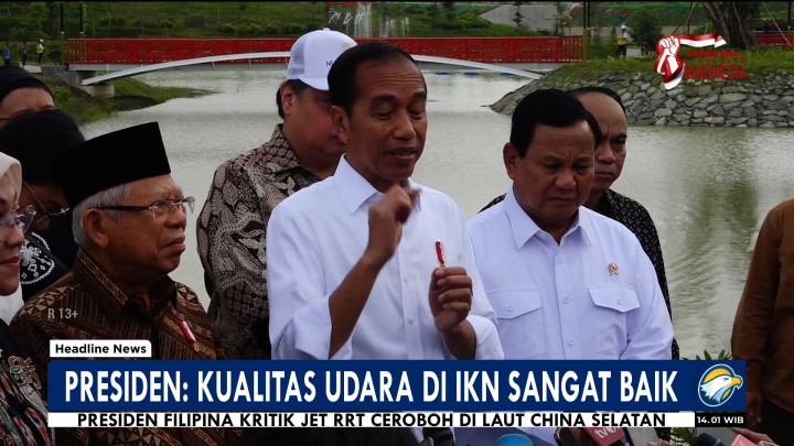 Jokowi Sebut Udara IKN Sangat Baik