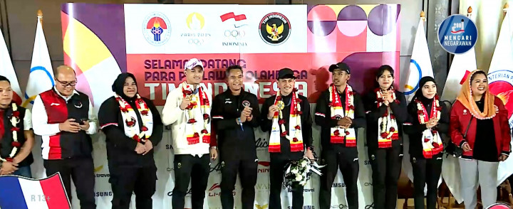 Tiba di Indonesia, Atlet Indonesia yang Berlaga di Olimpiade Paris Disambut Meriah