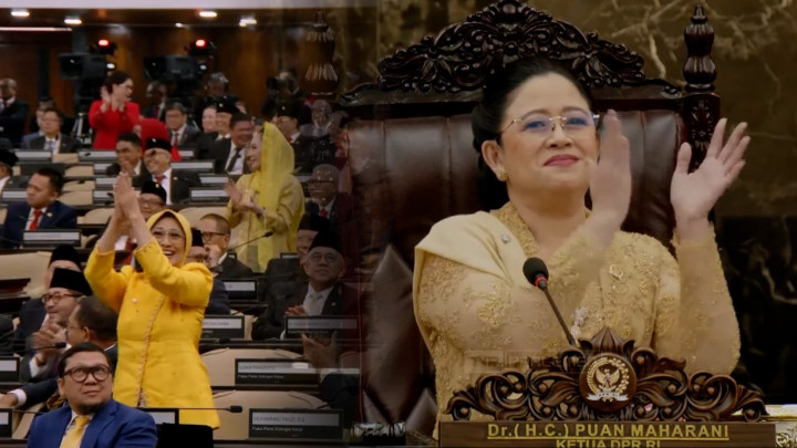 Momen Standing Ovation di Sidang MPR saat Puan Pekikkan Kita Perempuan Hebat!