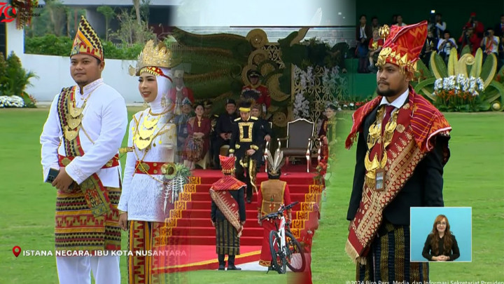 Jokowi Beri Hadiah Sepeda untuk 7 Pemenang Busana Adat Terbaik