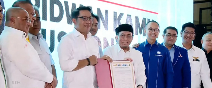 Deklarasi Ridwan Kamil-Suswono Maju di Pilkada Jakarta