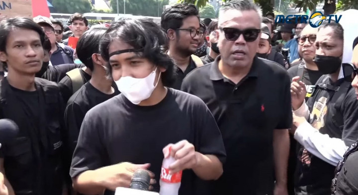 Cing Abdel hingga Bintang Emon Ikut Turun ke DPR Tolak RUU Pilkada