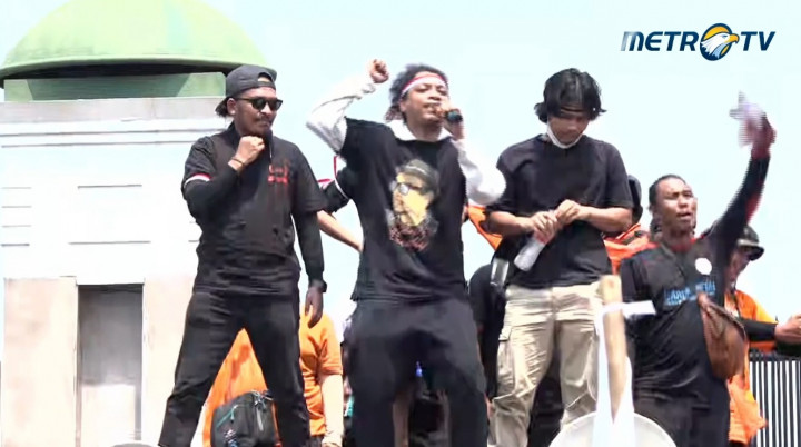 Orasi di DPR, Arie Kriting: Wakil Rakyat Kita Tidak Mewakili Suara Rakyat