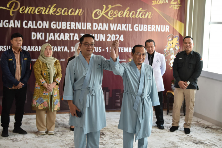 Ridwan Kamil-Suswono Jalani Tes Kesehatan di RSUD Tarakan Jakarta