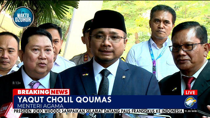 Menag Yaqut Sebut Kunjungan Paus Fransiskus Bukti Sebuah Perbedaan
