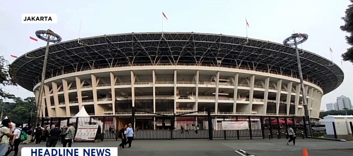 Kondisi GBK Jelang Misa Akbar Paus Fransiskus