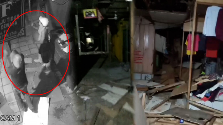 Terekam CCTV, Puluhan Toko di Pasar 16 Ilir Dirusak dan Dijarah OTK