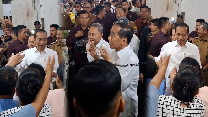 Kunjungi Pasar Deli Serdang, Presiden Jokowi Pamitan ke Warga