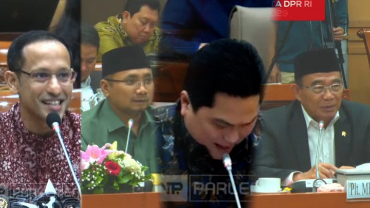Momen Menteri-Menteri Kabinet Jokowi Pamitan ke DPR, dari Erick Thohir hingga Nadiem