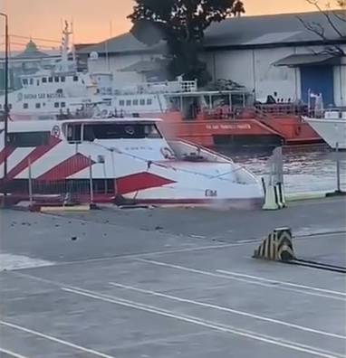 Disfungsi Handle Gas, Kapal Tabrak Pelabuhan di Ternate