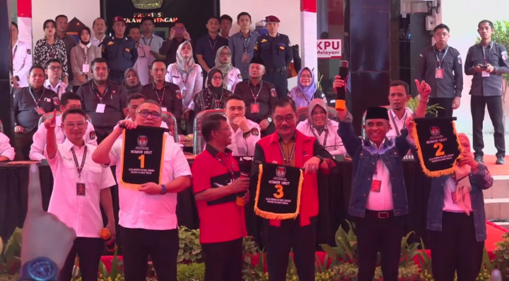Detik-detik Pengundian Nomor Urut Cagub-Cawagub Sulawesi Tengah