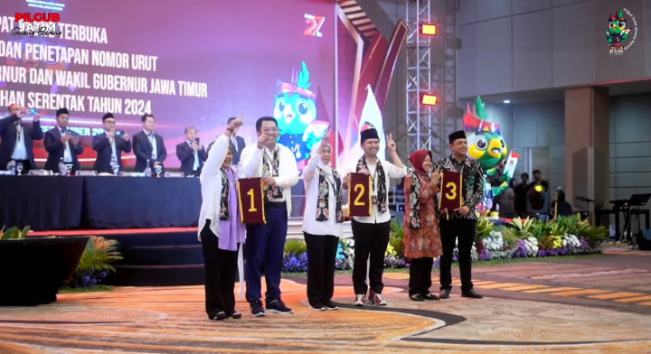 Detik-detik Pengundian Nomor Urut 3 Srikandi Jawa Timur