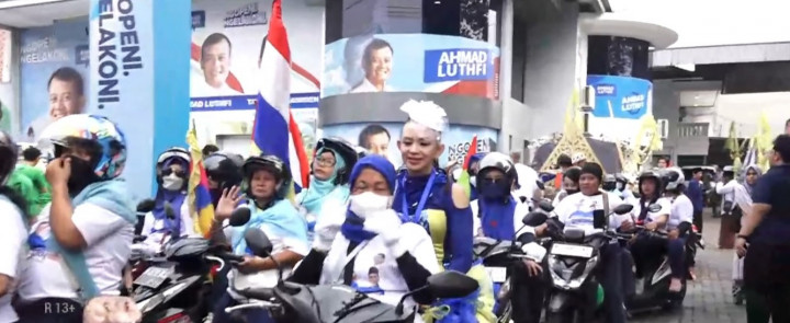Semarak Pendukung Luthfi-Taj Yasin Jelang Deklarasi Damai Pilgub Jateng 2024