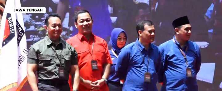 Deklarasi Kampanye Damai Pilkada Pasangan Cagub-Cawagub Jawa Tengah