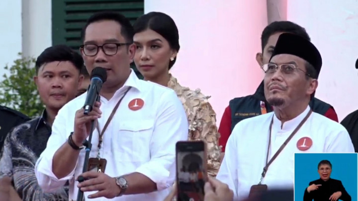 Orasi Kampanye Ridwan Kamil-Suswono di Deklarasi Damai DKI Jakarta