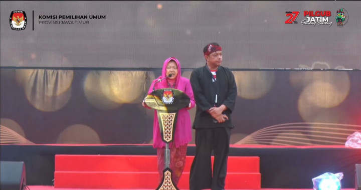 Deklarasi Kampanye Damai Risma-Gus Hans Di Pilkada Jawa Timur 2024