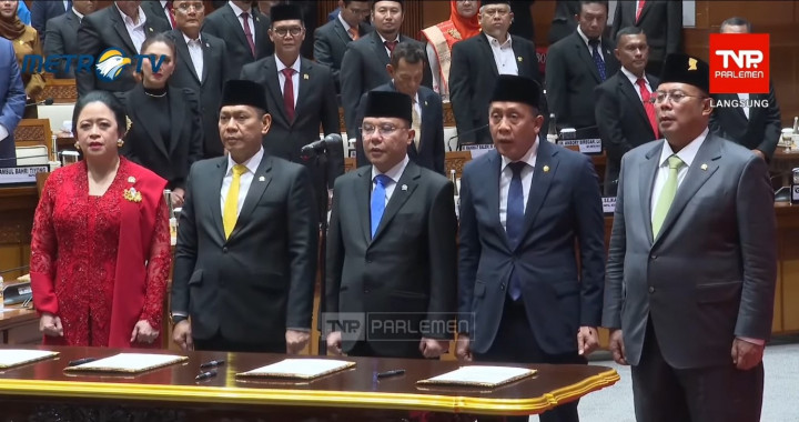 Pembacaan Sumpah Jabatan Ketua dan Wakil Ketua DPR RI Periode 2024-2029