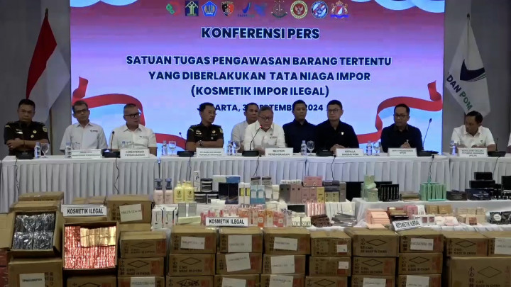 Satgas Pengawasan Barang Gagalkan Import Kosmetik Ilegal Senilai Rp11,4 Miliar
