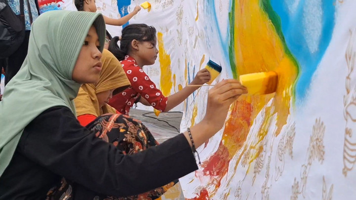 Unjuk Kreativitas, Anak-anak AFC Membatik di Taman Budaya Yogyakarta