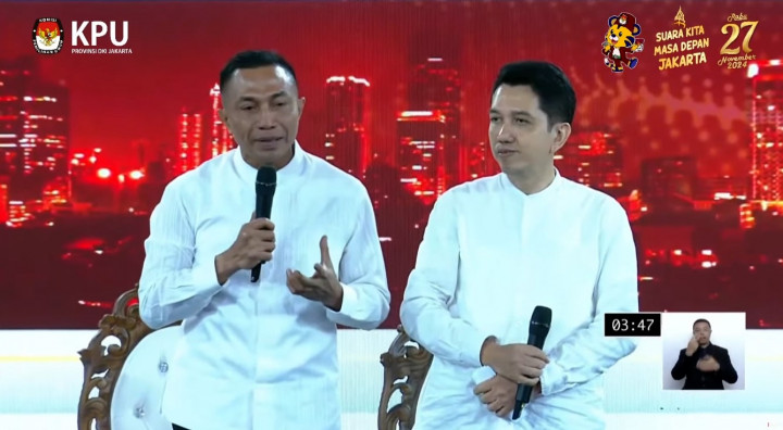 Debat Perdana Pilgub Jakarta 2024, Ini Visi Misi Dharma-Kun