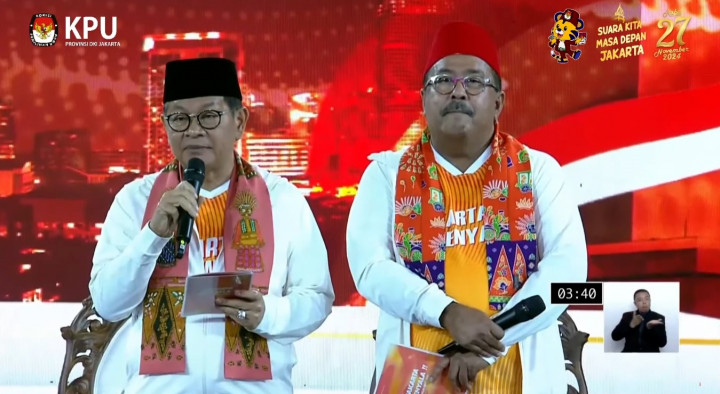 Debat Perdana Pilgub Jakarta 2024, Ini Visi Misi Pramono-Rano Karno