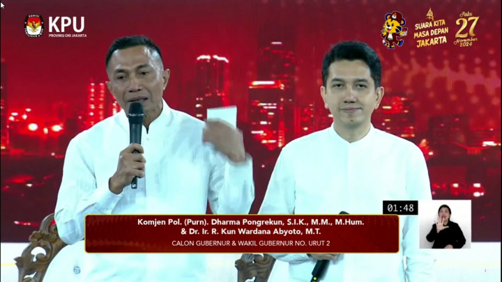 Tutup Debat, Dharma-Kun Pamer Kartu Jakartaku Aman