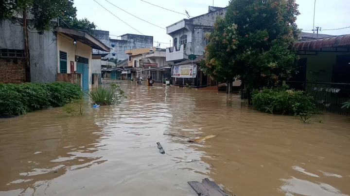 Curah Hujan Tinggi, Banjir di Tebing Tinggi Semakin Parah