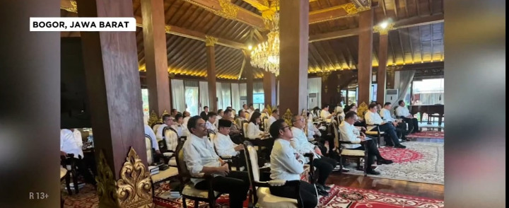 Suasana Pembekalan Calon Menteri Prabowo di Hambalang