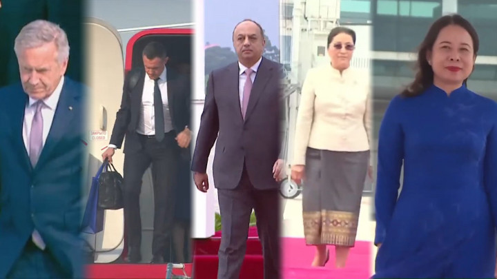 Momen Tamu Negara Pelantikan Prabowo-Gibran Tiba di Tanah Air