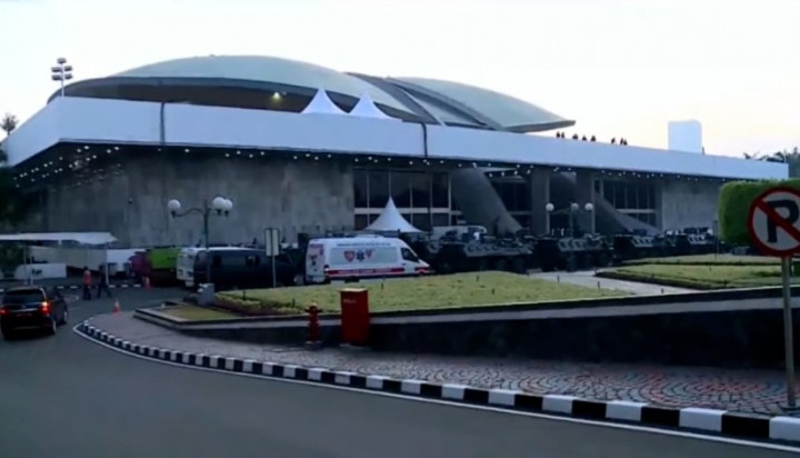 Intip Suasana Gedung DPR Jelang Pelantikan Prabowo-Gibran
