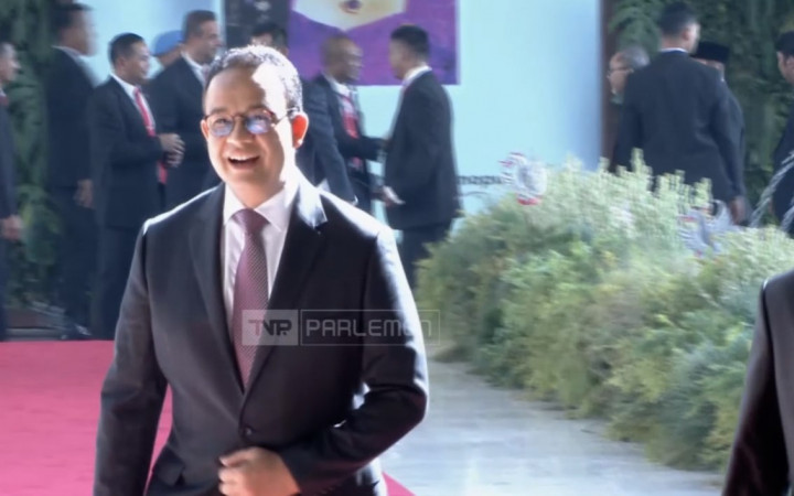 Tiba di Gedung MPR, Anies Baswedan Hadiri Pelantikan Prabowo-Gibran