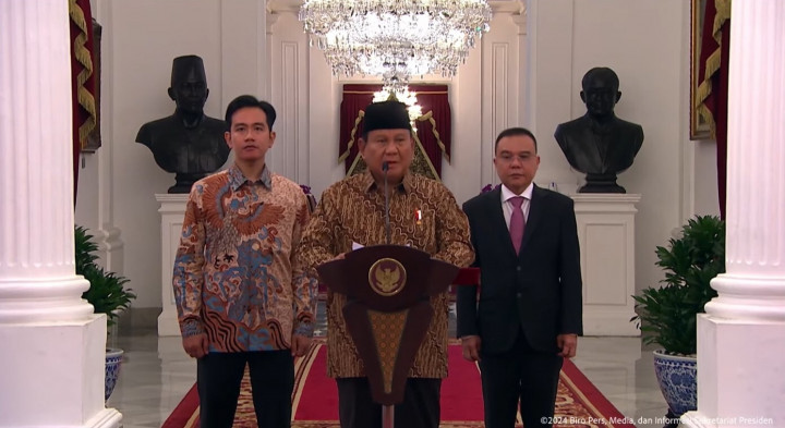 Prabowo Umumkan Jajaran Wakil Mentri Kabinet Merah Putih