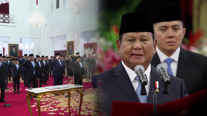 Sah! Presiden Prabowo Resmi Lantik Menteri Kabinet Merah Putih