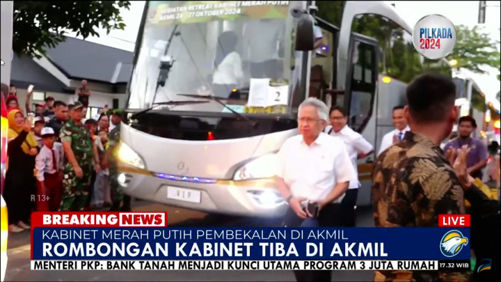Siap Digembleng, Kabinet Prabowo-Gibran Tiba di Akmil Magelang
