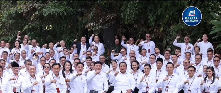 Situasi Pembekalan Kabinet Merah Putih di Akademi Militer Magelang