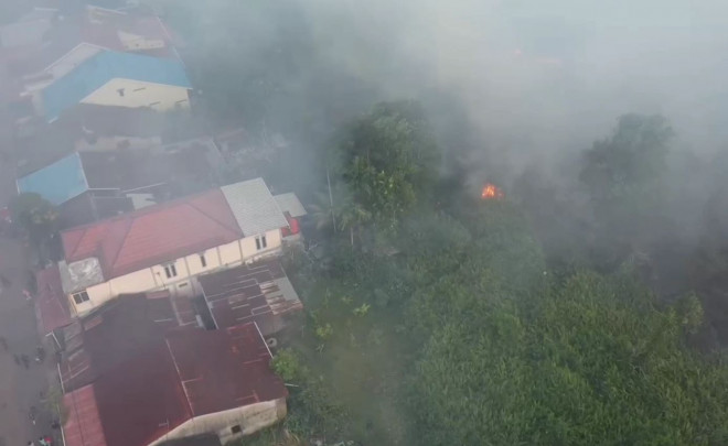 Karhutla di Kubu Meluas, Asap Tebal Ganggu Jarak Pandang