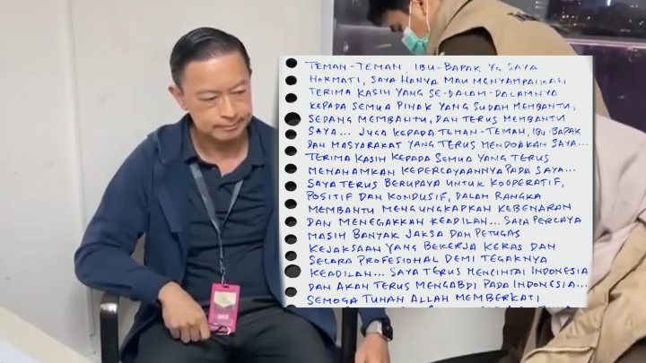 Tom Lembong Tulis Surat di Dalam BUI, Sebut akan Kooperatif