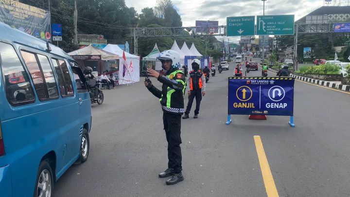 Polisi Terapkan Ganjil-Genap dan Penutupan Jalan di Kawasan Puncak Bogor