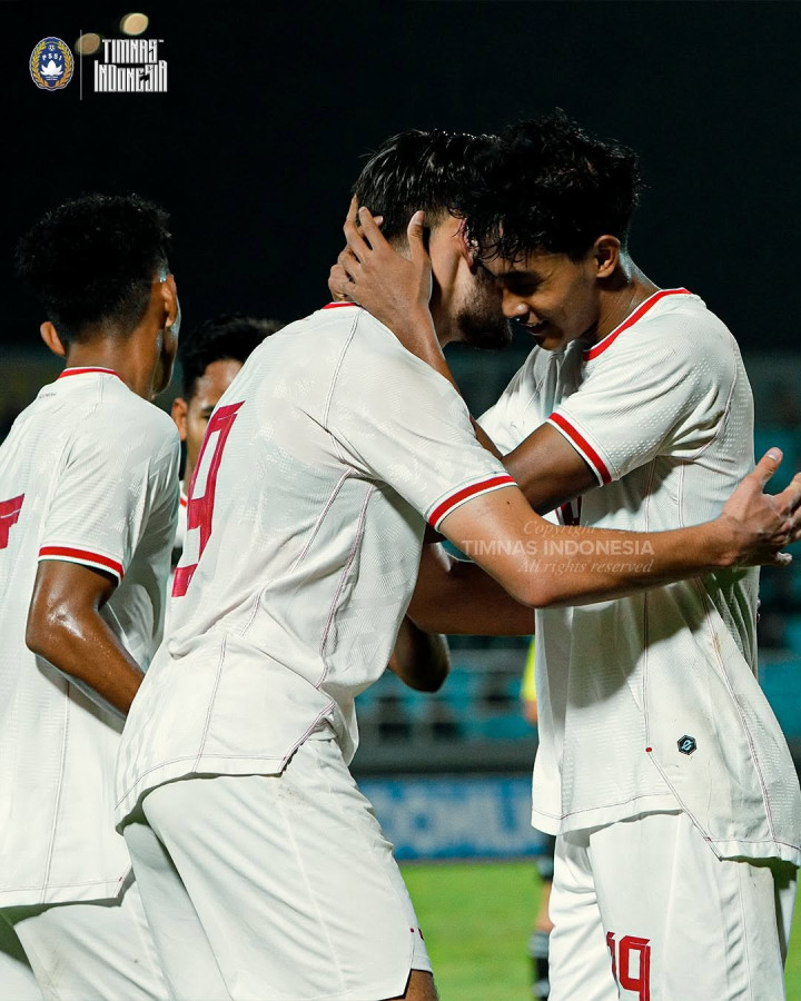 Timnas Indonesia U-20 Bungkam India 4-0 di Mandiri U-20 Challenge Series