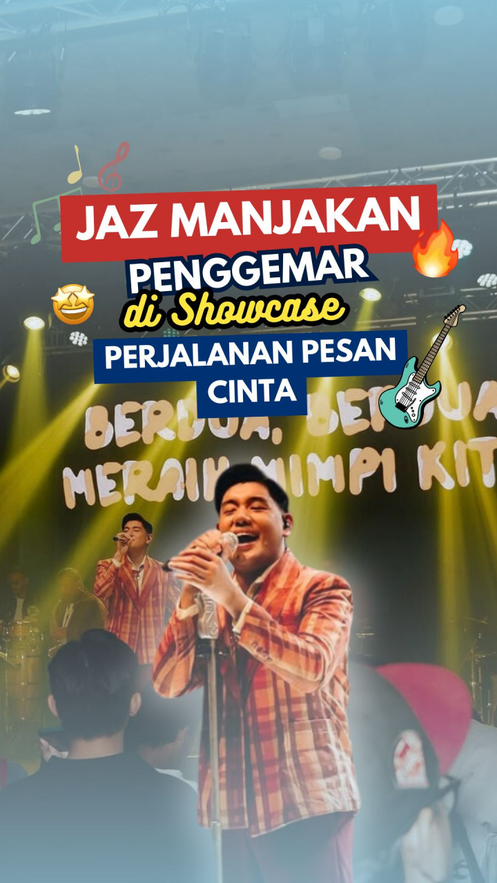 Jaz Manjakan Penggemar di Showcase Perjalanan Pesan Cinta
