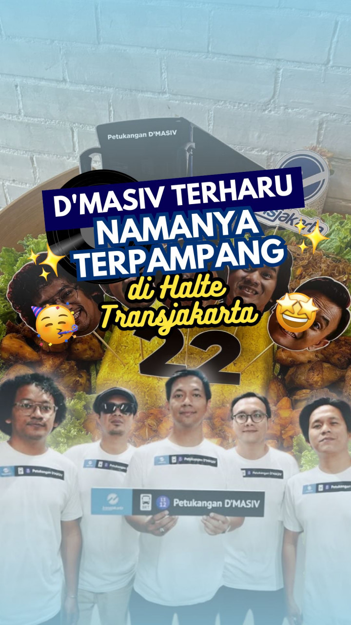 D'Masiv Terharu Namanya Terpampang di Halte Transjakarta