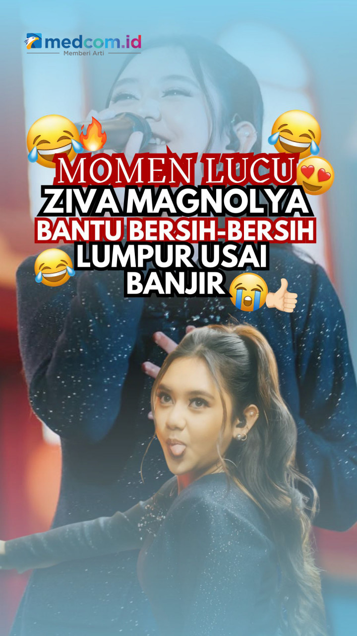 Momen Lucu Ziva Magnolya Bantu Bersih-bersih Lumpur Usai Banjir