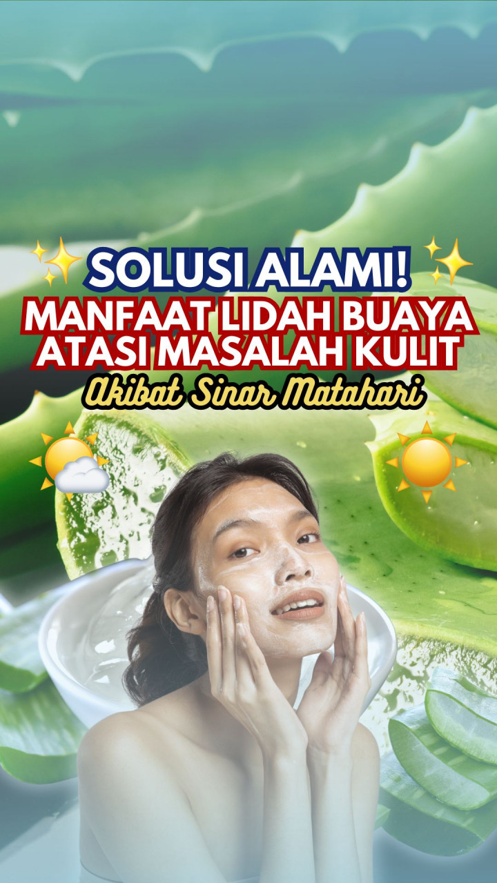 Solusi Alami! Manfaat Lidah Buaya Atasi Masalah Kulit Akibat Sinar Matahari