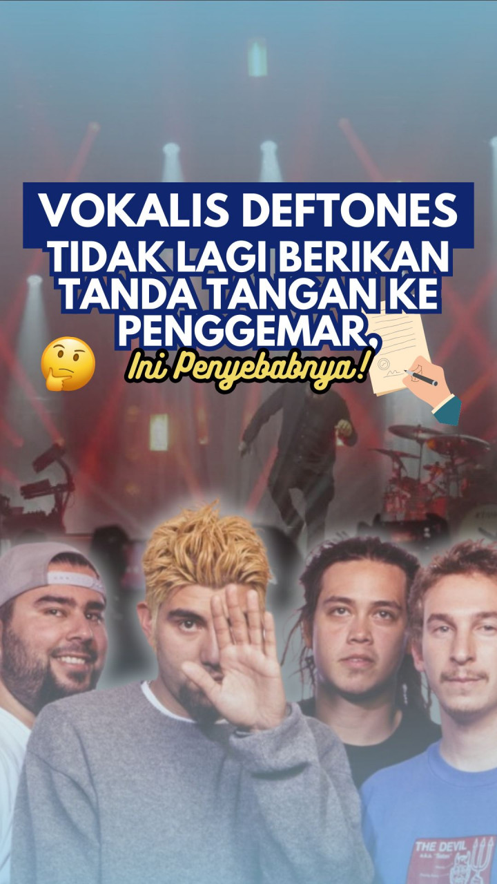 Vokalis Deftones Tidak Lagi Berikan Tanda Tangan ke Penggemar, Ini Penyebabnya!